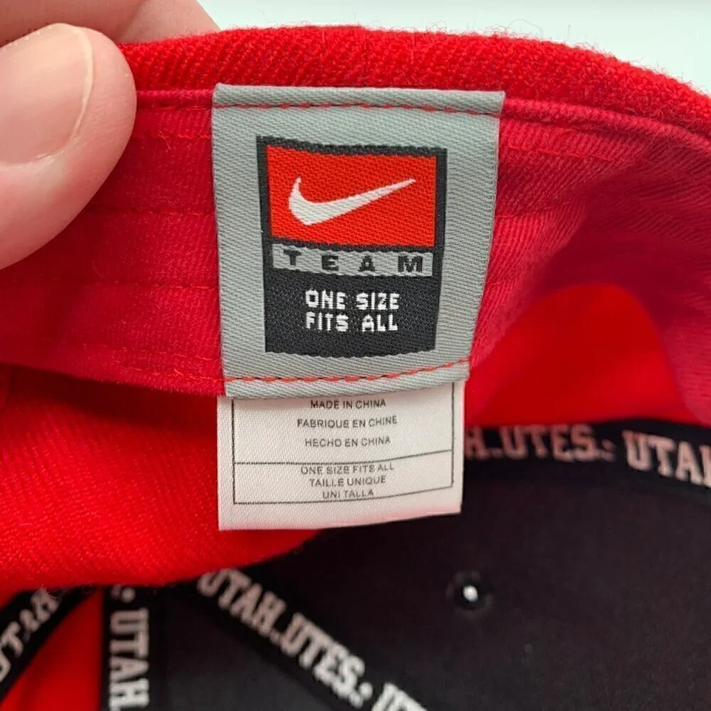 Utah Utes NCAA Red Nike Wool Blend Strapback Hat
